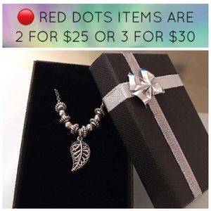 🔴SALE ! boho leaf charm stainless steel necklace